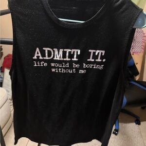 Black Sleeveless Top